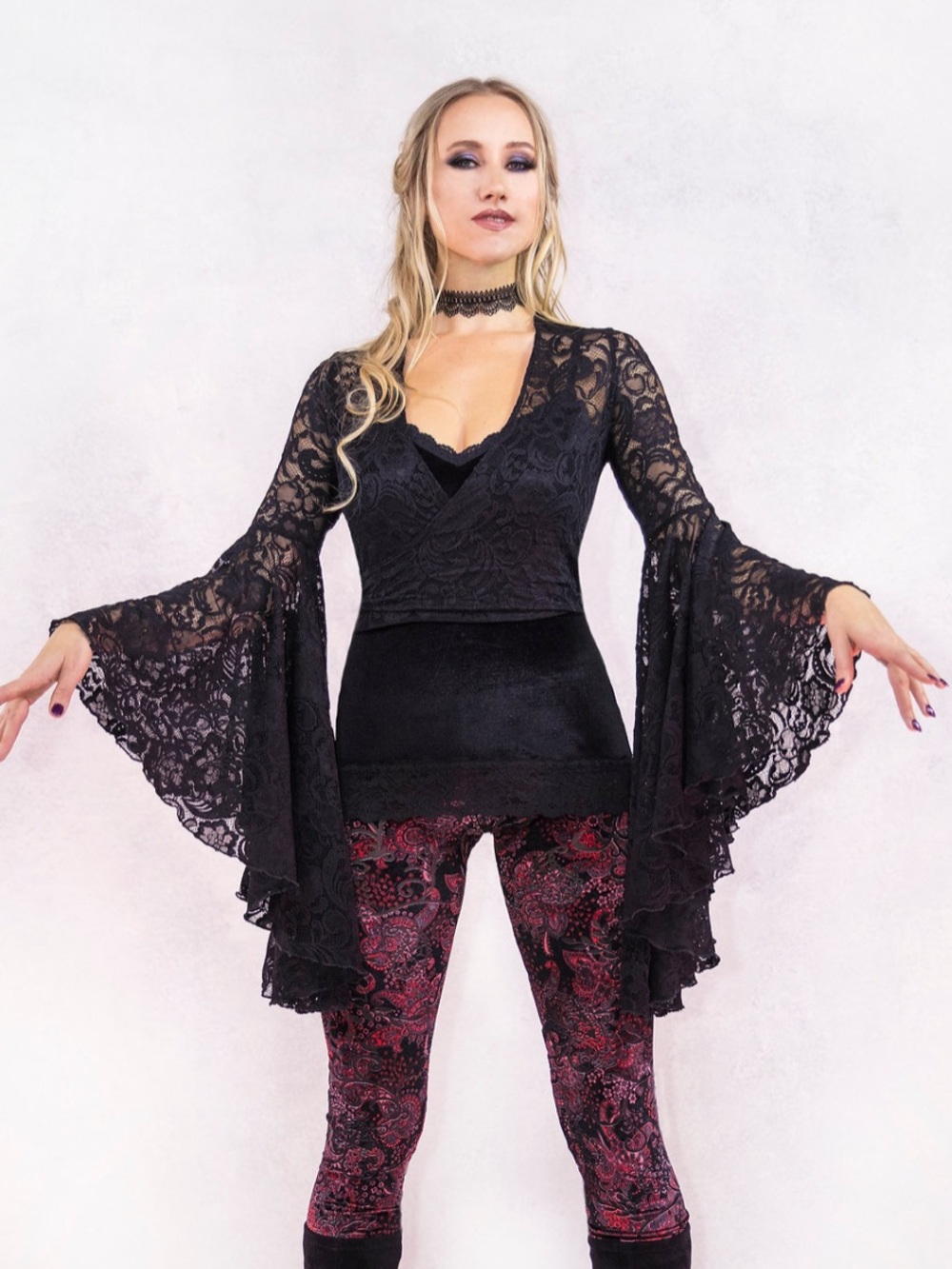 Plume Designs Rhiannon Lace Festival Wrap Top
